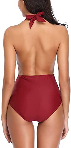 Image of X-Night Women's Cotton 4-Way Lycra Backless Swimsuit