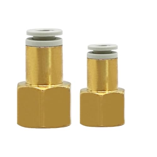 Accesorio recto con rosca hembra KQ2F04-02 neumático para conexión rápida de tubo 6