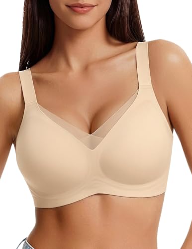 Image of Avidlove Womens Seamless Bras V Mesh Comfort Bralette Everyday T-Shirt Bra