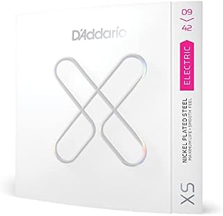 D'Addario Struny elektryczne powlekane niklem, czarne, XSE0942, 09-42, super lekkie