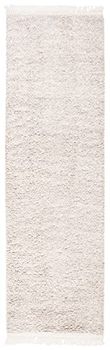 Safavieh Casablanca Collection Runner Rug - 2'3" X 10', Beige, Hand-Knotted Wool Tassel Fringe, Ideal For High Traffic Areas In Living Room, Bedroom (Csb529B) #TOP1