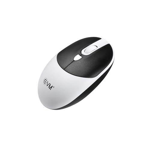 Image of EVM 2.4GHz Wireless Mouse with USB Receiver | 1200 DPI Optical Sensor | 4 Keys Ergonomic Mouse | Smooth Tracking | Wireless Mouse for Laptop, Desktop & Mac | EWLM-540-Black