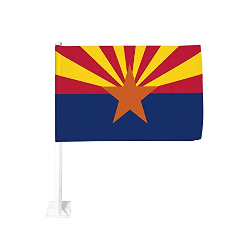 Flag of Arizona Car Flag 12 X 18 Inch Double Sided Car Window Flag Outdoor Car Decor Banner