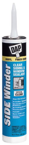 5 Pack Dap 00816 SIDE WINDER Siding & Window Sealant - Crystal Clear 10.1-oz Cartridge