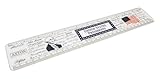 Axton Presidents Ruler - 12-Inch Double-Sided Full-Color Ruler with U.S. Presidents' Portraits (1) - 2024 Version