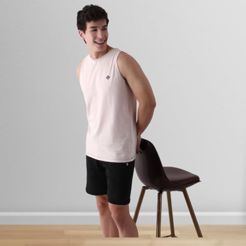 Image of ALMO - Mens Cotton Vests | Tank Top for Men | Melange Normal Fit, Light Weight, Soft Fabric | Ideal for Gym /Running /Sports wear (Pack of 2)