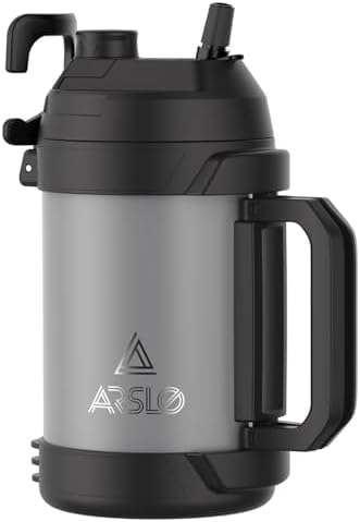 Sports Water Jug - Gallon Water Bottle - Large Insulated Stainles...
