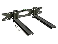 Mikrowellenhalterung Ausziehbar 32-52 cm für Küchengeräte Grill Mini Backofen inkl. Montagematerial - schwarz Modell: H75B