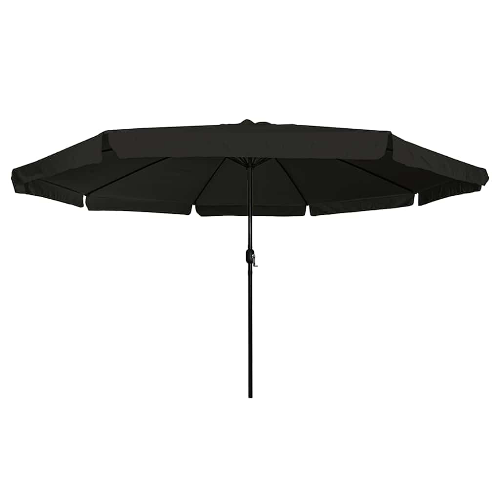 SYDE Parasol ogrodowy czarny 394 x 394 x 248 cm poliester i stal