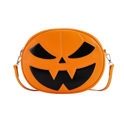 Halloween Pumpkin Bag Shoulder Bag Halloween Themed Crossbody Purse Phone Wallet Purse for Women Girl Dating Work