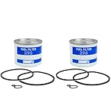 2PCS EDPN9N074AA Fuel Filter With Gaskets Compatible With Replacement Ford Tractor 2000 2600 3000