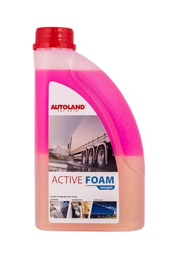 AUTOLAND Mousse active à deux composants 1 L – Mousse neige super puissante et efficace en 2 parties pré-lavage
