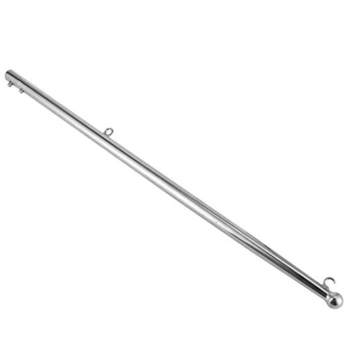 Mât de drapeau de bateau solide 610mm acier inoxydable pour rail