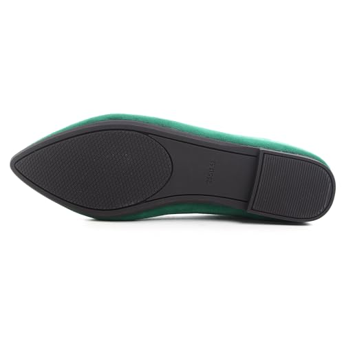 Image of Dear Time Women's Pointed Toe Ballet Flats Simple Casual Office Work Flats Slip-on Comfortable Shoes