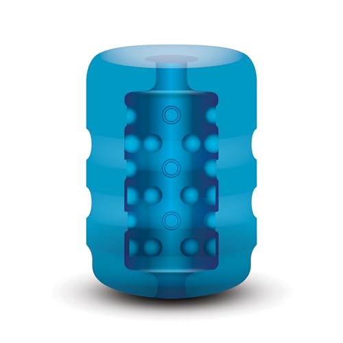 Zolo Masturbateur Réaliste pour Homme Forme de Vaginite Bleu