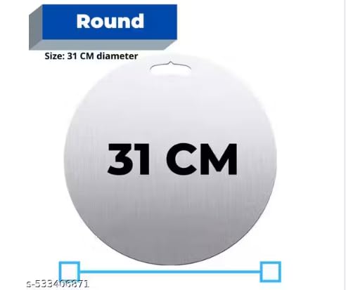 REDSKY Stainless Steel Cutting Board, Multipurpose, Silver, Rectangular, 35x10x10 cm, for Vegetables and Meat