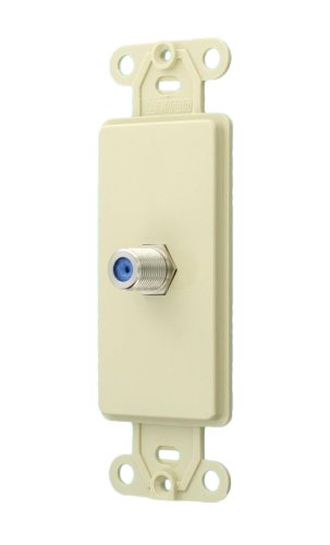 Leviton 40681-I F Connector Decora Insert, Ivory