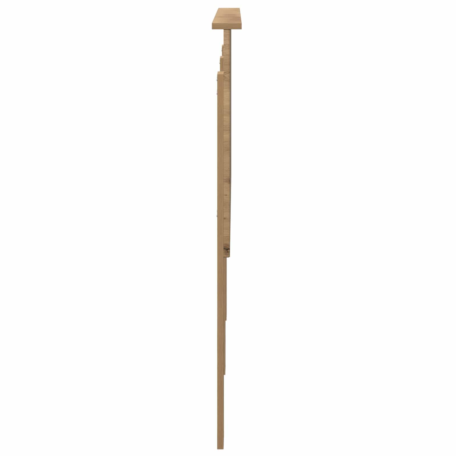 vidaXL Tête de lit Chêne Artisanal 140 cm Bois d'ingénierie, Accents élégants pour Chambre, Accessoire déco Moderne, Coin Sommeil stylé, Design Contemporain