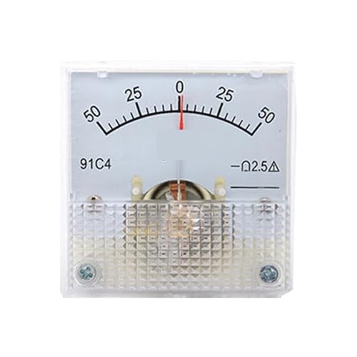 Microampèremètre DC 91C4 0-100uA ampèremètre analogique rectangulaire de tableau 45x45mm