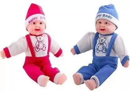 Happy Laughing Sound Baby Doll for Kids Toy & Gift Toy Pack of 2 Pcs (Pink & Yellow) (B0C53ZZQLX) Amazon Price History, Amazon Price Tracker