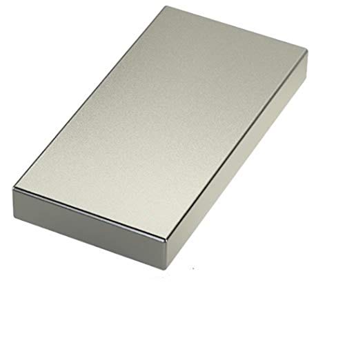 Magnes prostopadłościany/magnetyczny prostopadłościan 80 x 40 x 20 mm neodymowy N52, nikiel - 220 kg - silny silny silny silny magnes / super magnes trwały o ekstremalnej sile przyczepności, do lodówki, magnetycznych szklanych tablic