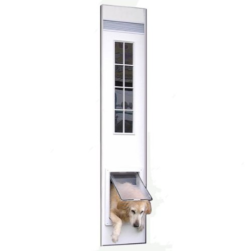 Amazon.co.jp: 工事不要サッシ取付犬用ドア フリードア 中・大型犬用 