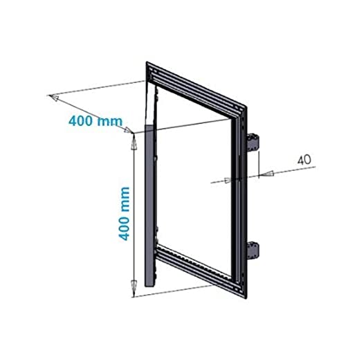 Puerta de inspección de aluminio resistente al agua Awenta KRAL12 40 cm interiores 5