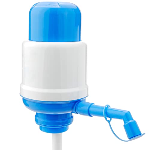 RevolutionLine - Dispensador de Agua Manual acoplable a garrafas y Botellas | Pulsador a presión Que actúa de Bomba extractora del Agua | Compatible con roscas universales | Adaptadores de 35-45 mm