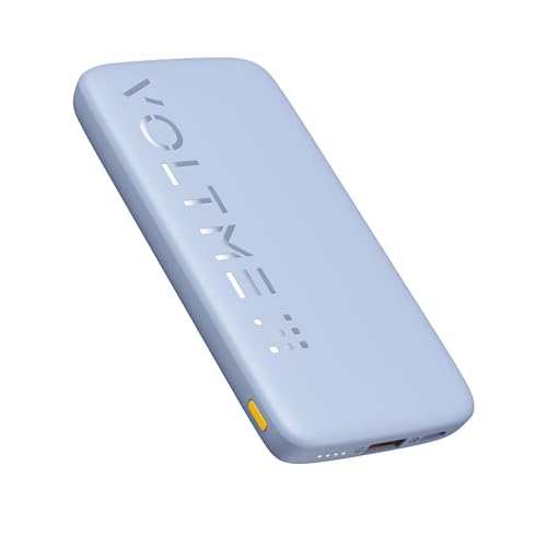 VOLTME Portable Charger, Slim 10000mAh 5V/3A Power Bank, USB C in&Out High-Speed Charging Battery Pack, Travel Essentials Dual Output Compatible with iPhone 16 15 14 13 12 Samsung Google iPad etc