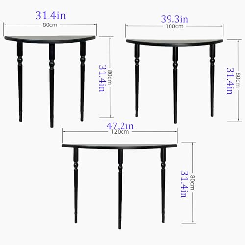 Mesa de centro retro negra para ganar espacio en salas pequeñas 3