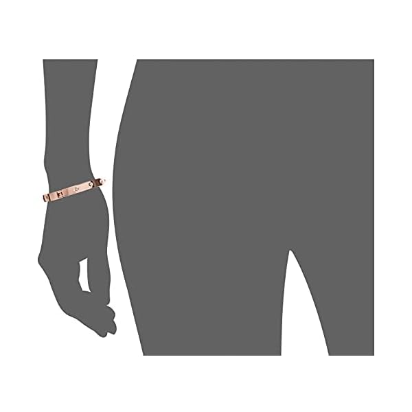 Guess Narrow Hinge with Crystal Rose Gold Bangle Bracelet