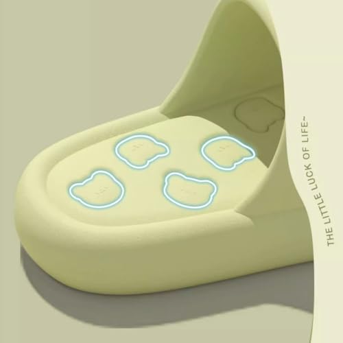 Cloud Slippers for Women Bear Indoor Couple Thick Sole Comfy Non-Slip House Shoes Cute Cartoon Outside Flat Slippers4