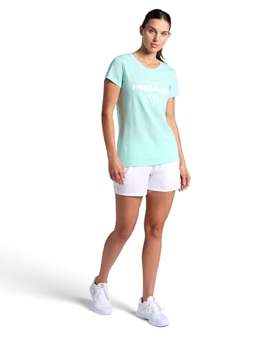 Head Women's Tennis Graphic Crewneck T-Shirt, Relaxed Fit, Lightweight and Breathable Cotton-Poly Material - Image 4