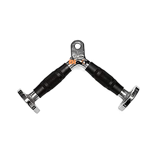 Image of Steel Triceps V Handel Half Grip with Heavy Duty Steel Rod Used, Triceps Extension V- Bar I Fitness Equipment
