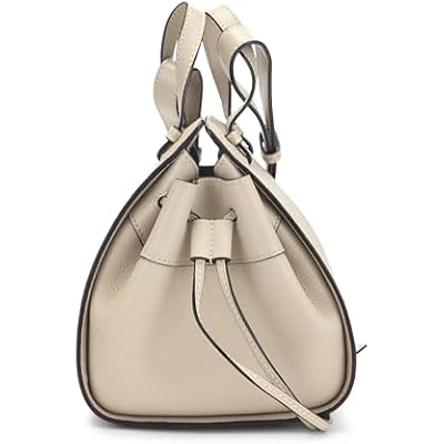 Pre-loved Grey Calfskin Hammock Drawstring Bag Mini, Grey