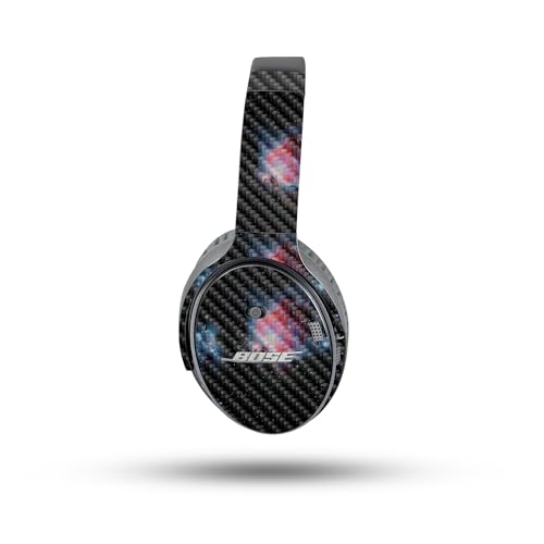 Image of MightySkins Carbon Fiber Skin Compatible with Bose QuietComfort 35 II Headphones - Red Giant | Protective, Durable Textured Carbon Fiber Finish | Easy to Apply, Remove, and Change Style