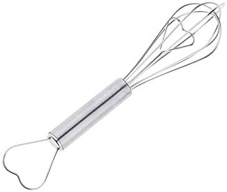 ddq Wisk 1PCS Manual Mixer Heart-Shaped Eggs Whisk Eggs Beater Ball Mixer Hand Mixer Cooking Stainless Steel Kitchen Supplies Mixer