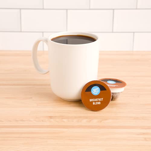 Amazon Brand - Happy Belly Breakfast Blend Compostable Coffee Pods, Light Roast, Compatible with K-Cup Brewer, 96 Count - image 2
