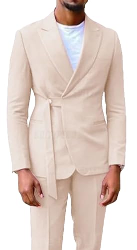 Men's Suit for Men Prom Wedding Blazer with Pants 2 Pieces Set Formal Slim Fit Men Casual Business Prom Tuxedo Suit4