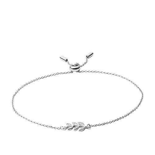 Fossil Women's Stering Silver Bracelet, Color: Silver (Model: Jfs00484040) #TOP12