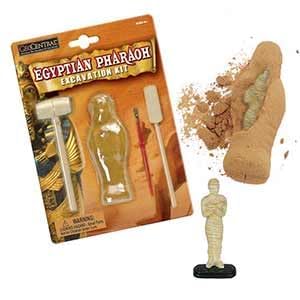 Egyptian Pharaoh Excavation Kit, Archaeological Dig Toy Set with Mummy and Tools-picture-23
