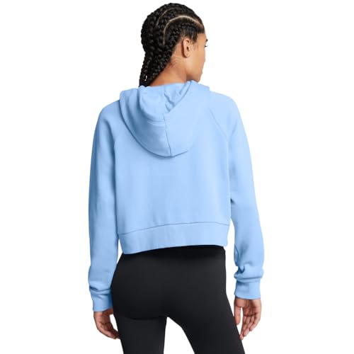 Under Armour Women's Rival Fleece Cropped Full Zip2