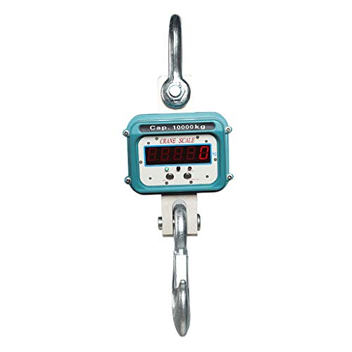 báscula de grúa, Báscula de gancho Grúa digital 1000 kg/2000 lb Colgante industrial resistente con control remoto Pesaje electrónico portátil Pantalla LED 5 dígitos