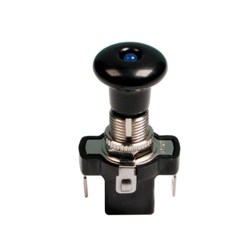 Pilot LA_45572 Push Pull Switch with Blue LED, 12 V, 10 A