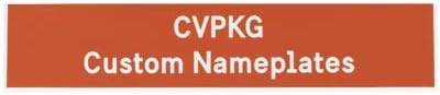 CVPKGCustom Laser Engraved Pelican 1560 Nameplate (2 Text Lines, Orange)