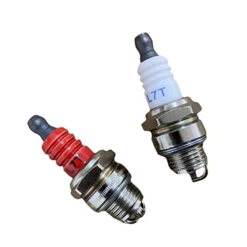 Bougie d'allumage L7T triple électrode en céramique blanche pour moteur de tronçonneuse 2T