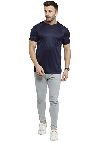 Image of AWG ALL WEATHER GEAR Men's Round Neck Half Sleeves, Lightweight Quick Dry Regular Dry Fit Sports T-shirt
