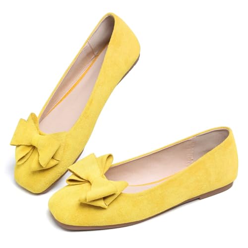 Image of Dear Time Women's Flats Shoes Bowknot Dressy Ballets Loafers Wedding Business Casual Walking Shoes