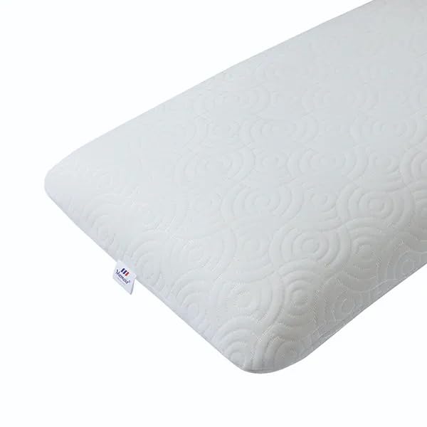 Image of Memoir Elegant Gold Memory Foam Pillow | Queen Size - 55cm x 35cm - Height 11cm | Enhanced Ergonomic Support| Pressure Relief Neck & Head During Sleep | Washable Premium Spun Outer Zip Cover