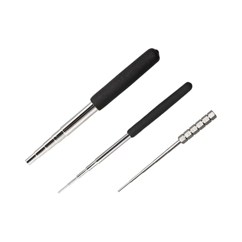 3Pcs Stainless Steel Jewelry Mandrels With Grips For Precise Wire Winding & Crafting Projects Travel Friendly Jewelry Tool